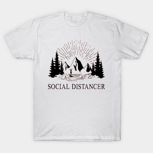 Social Distancing T-Shirt by fadetsunset